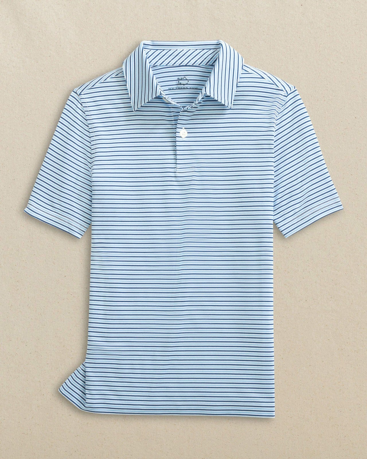 Boys Driver Micro-Stripe Performance Polo Southern Tide Discounted
