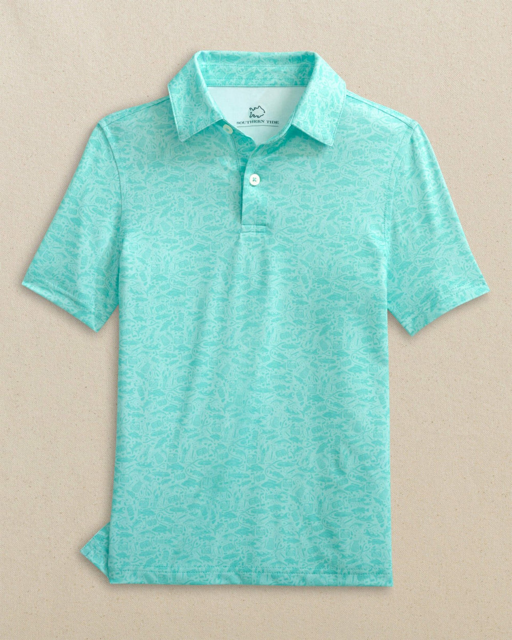 Boys Driver Seawatch Printed Performance Polo Southern Tide Outlets
