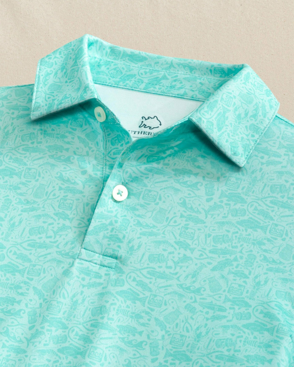 Boys Driver Seawatch Printed Performance Polo Southern Tide Outlets