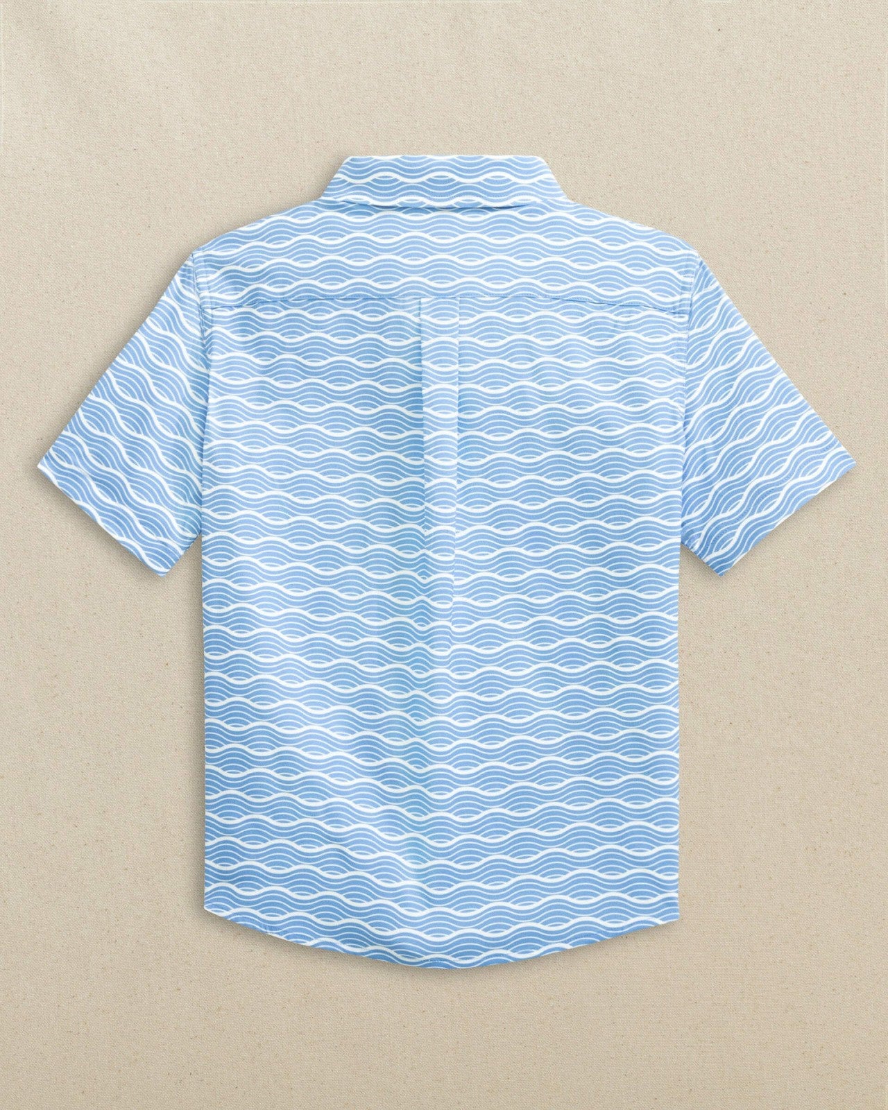 Boys Waves Coastal Breeze® Short Sleeve Sport Shirt Southern Tide Bargain
