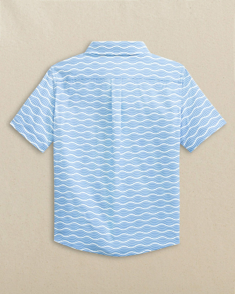 Boys Waves Coastal Breeze® Short Sleeve Sport Shirt Southern Tide Bargain