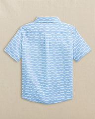 Boys Waves Coastal Breeze® Short Sleeve Sport Shirt Southern Tide Bargain