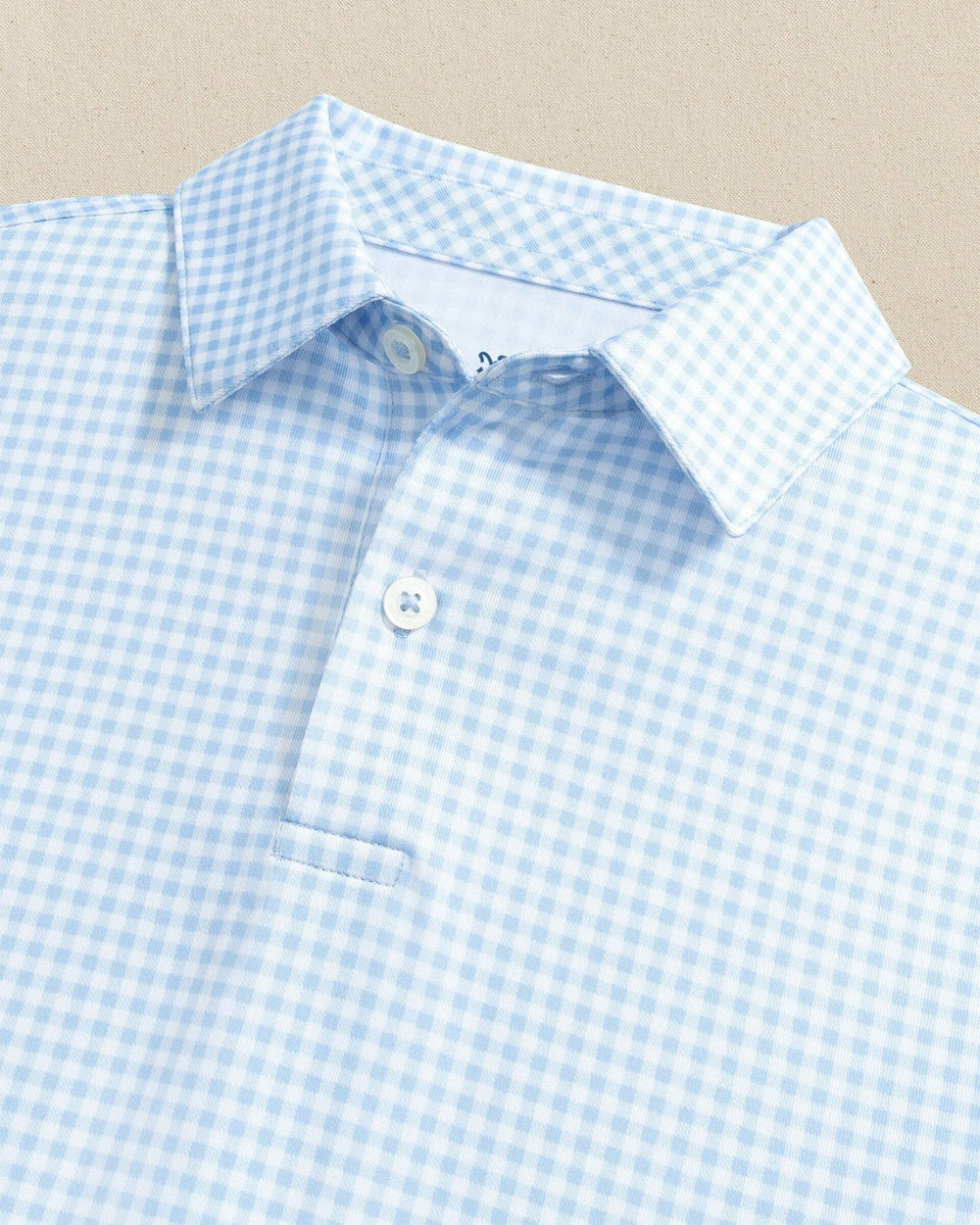 Boys Driver Gingham Printed Performance Polo Southern Tide Limited Offer