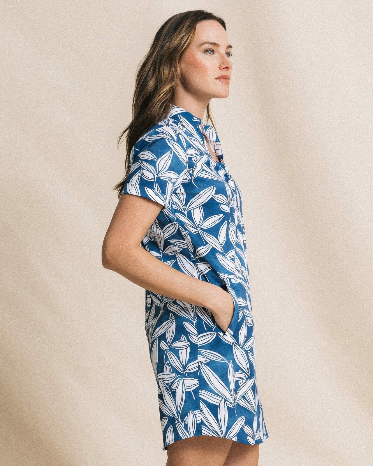 Kamryn Printed Performance Dress Southern Tide Value Deal