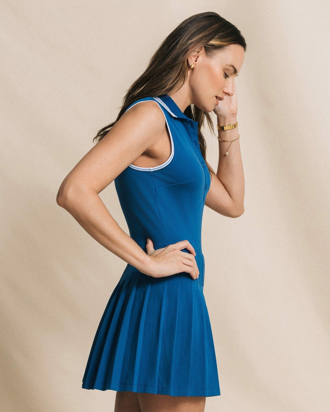 Ella Sleeveless Pleated Tennis Dress Southern Tide Sale