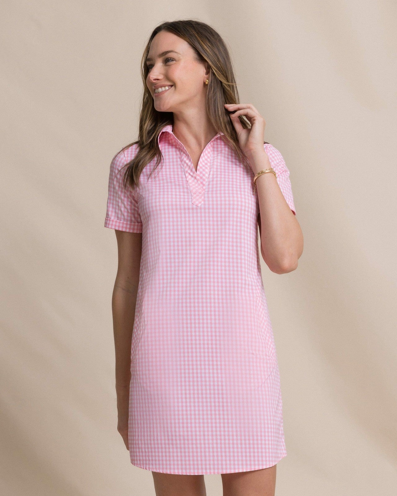 Kamryn Gingham Coastal Breeze® Dress Southern Tide On Sale