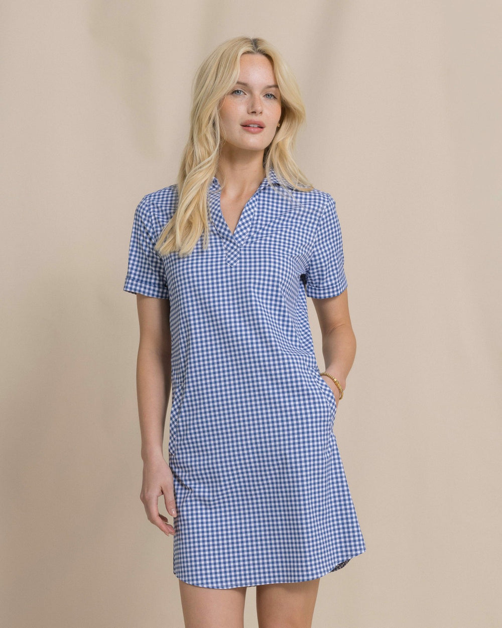 Kamryn Gingham Coastal Breeze® Dress Southern Tide On Sale