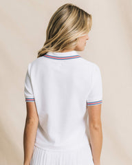 Laura Boxy Polo Shirt Southern Tide Discounted