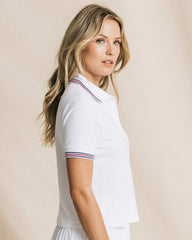 Laura Boxy Polo Shirt Southern Tide Discounted