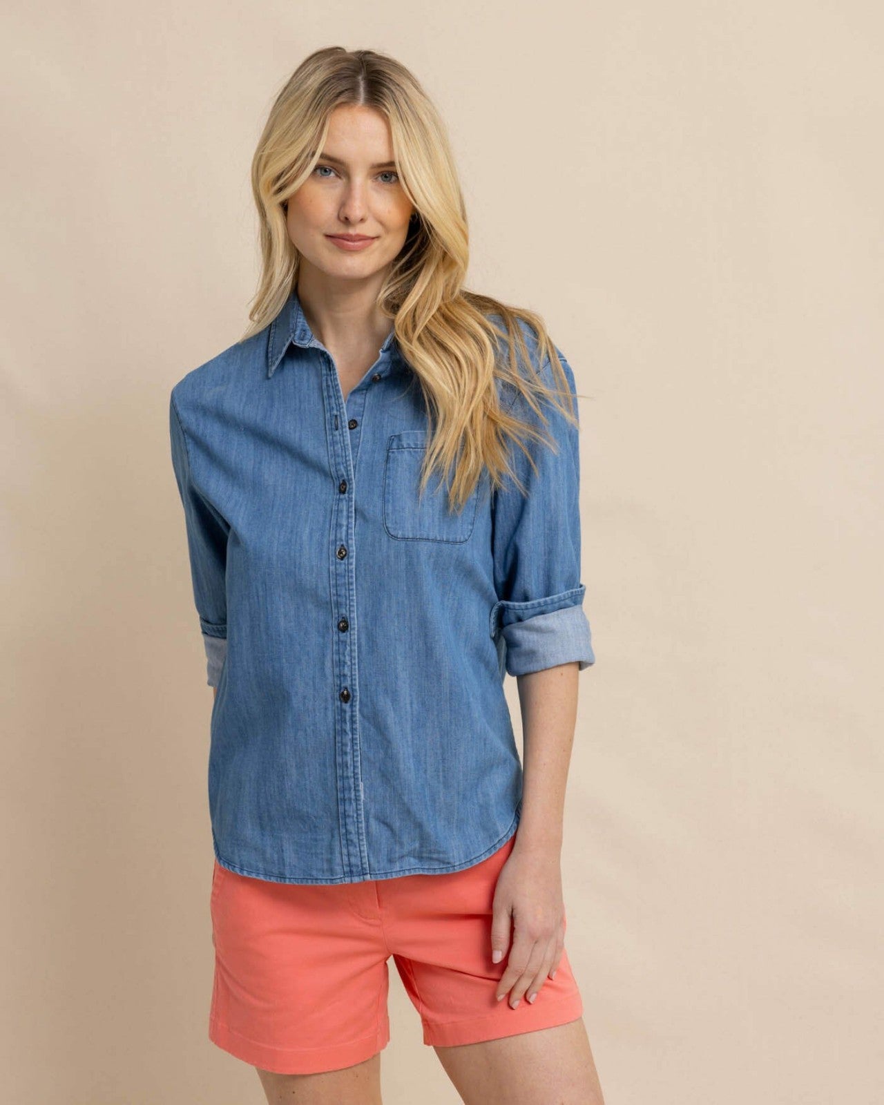 Katherine Denim Shirt Southern Tide Exclusive Deal