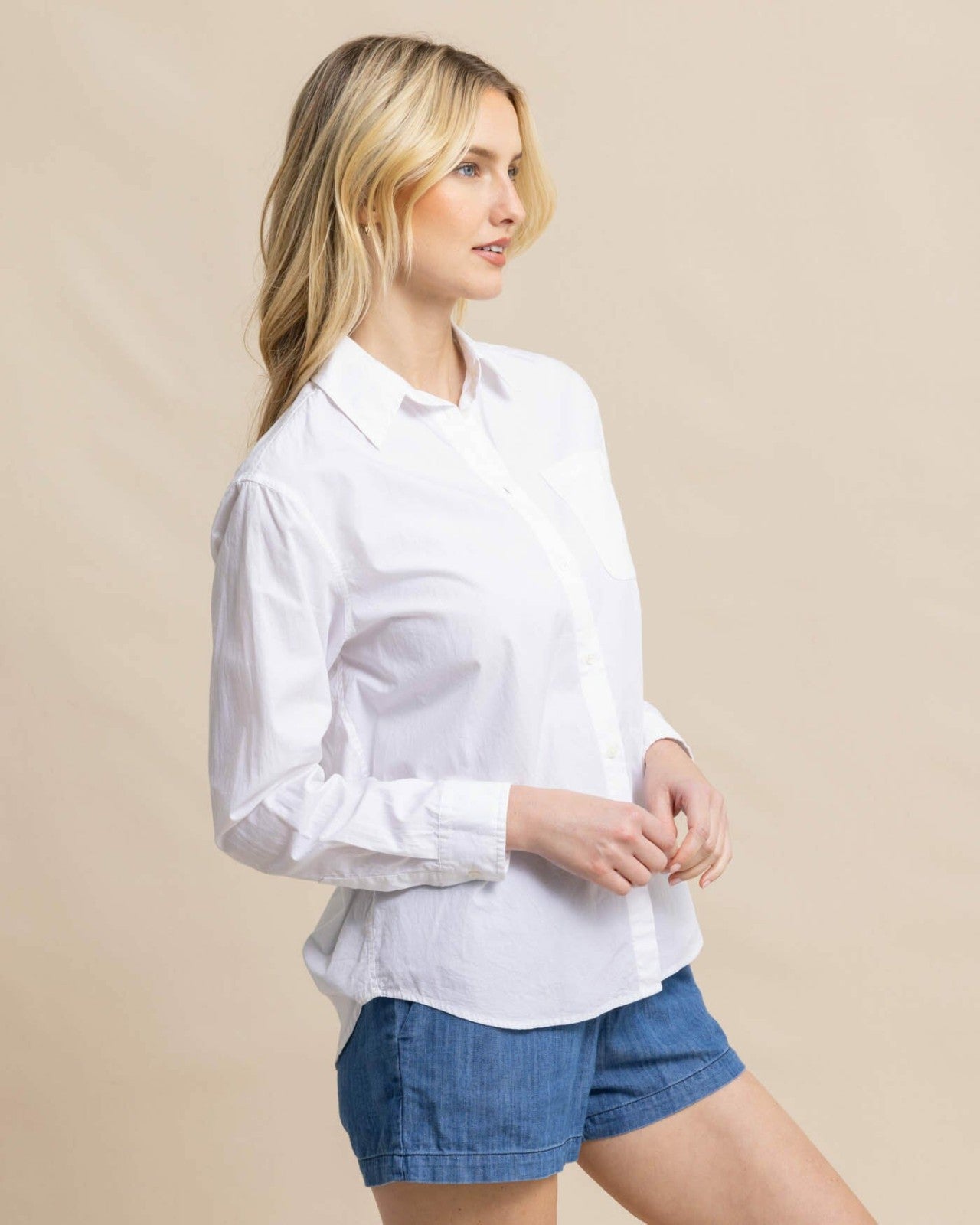 Katherine Poplin Shirt Southern Tide Value Deal
