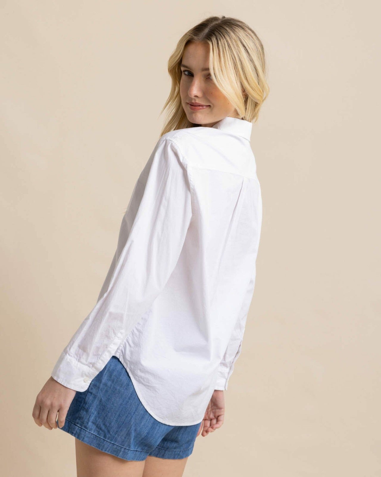 Katherine Poplin Shirt Southern Tide Value Deal