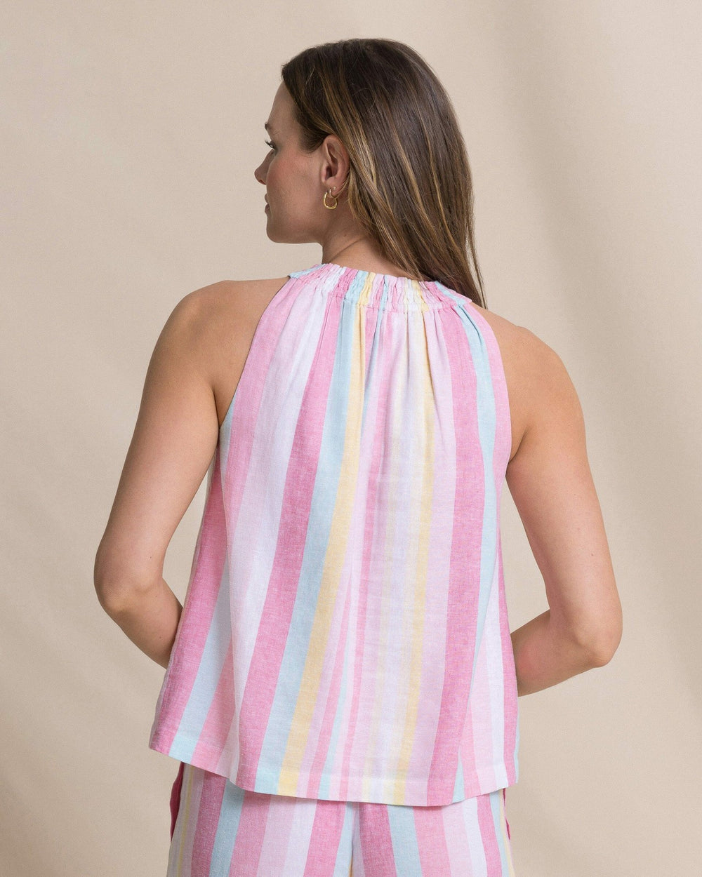 Karlea Smocked Neck Blouse Southern Tide On Sale