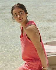 Leila Double Cloth Solid Tank Southern Tide Special Offer