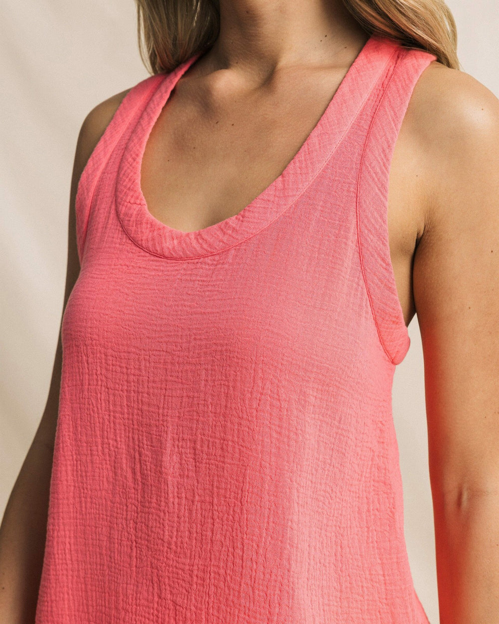 Leila Double Cloth Solid Tank Southern Tide Special Offer