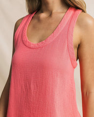 Leila Double Cloth Solid Tank Southern Tide Special Offer