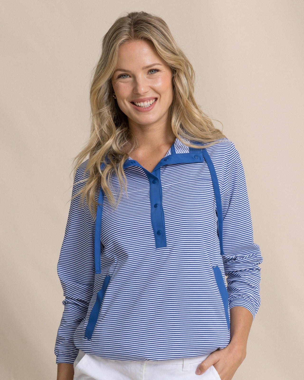 Calie Skip Stripe Popover Southern Tide Bargain