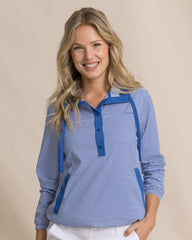 Calie Skip Stripe Popover Southern Tide Bargain