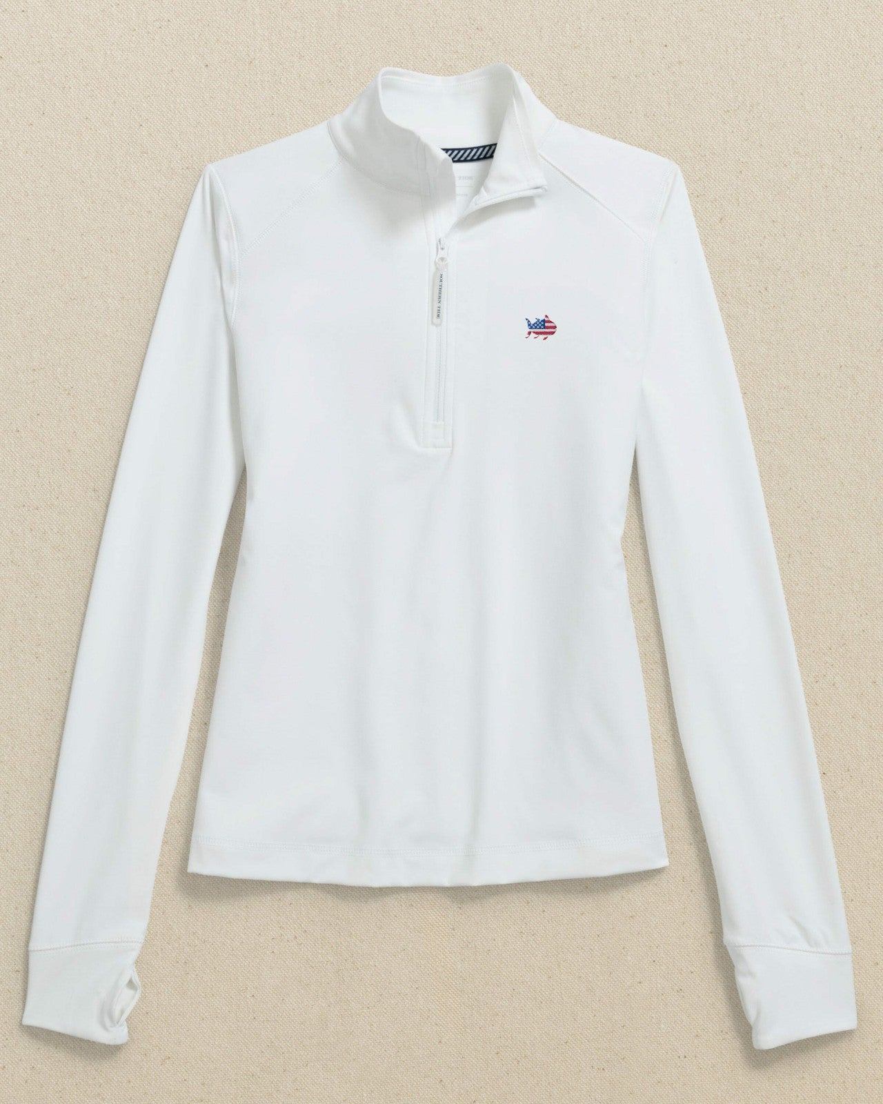 USA Flag Skipjack Runaround Quarter Zip Southern Tide Limited Offer