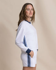 Sabina Sweatshirt with Side Stripe Southern Tide Hot Deal