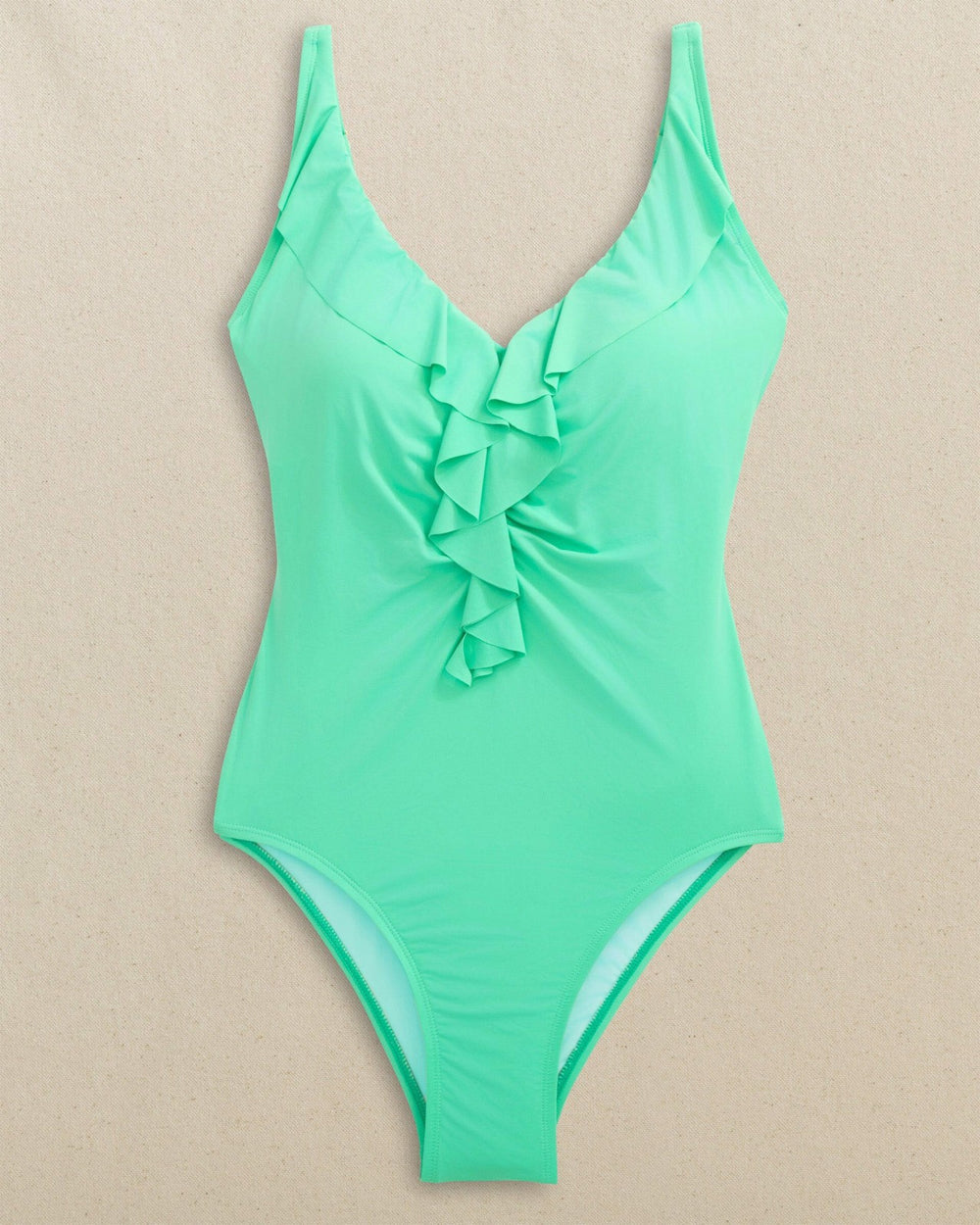 Solid Ruffle One-Piece Swimsuit Southern Tide Discounted