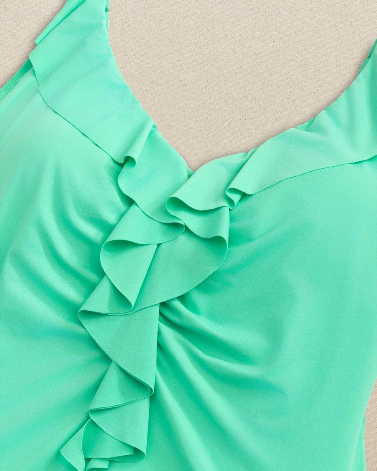Solid Ruffle One-Piece Swimsuit Southern Tide Discounted