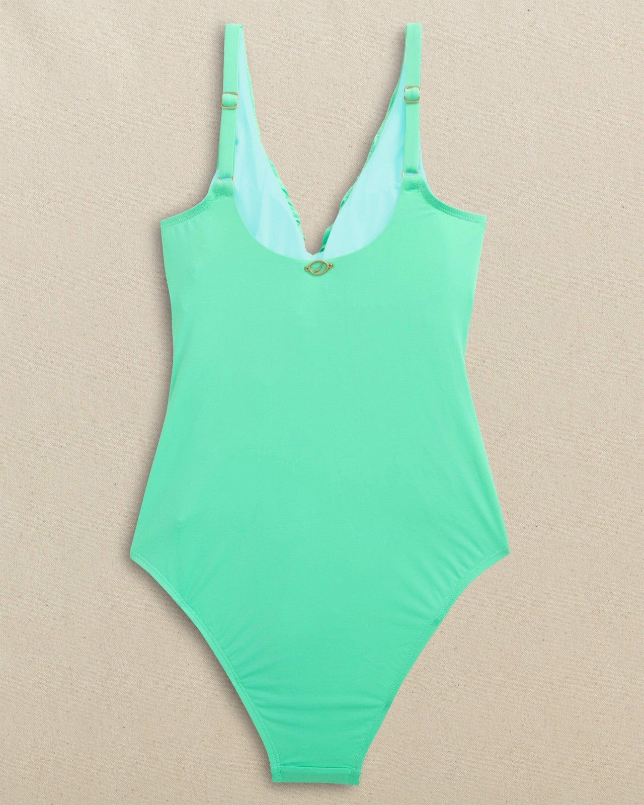 Solid Ruffle One-Piece Swimsuit Southern Tide Discounted
