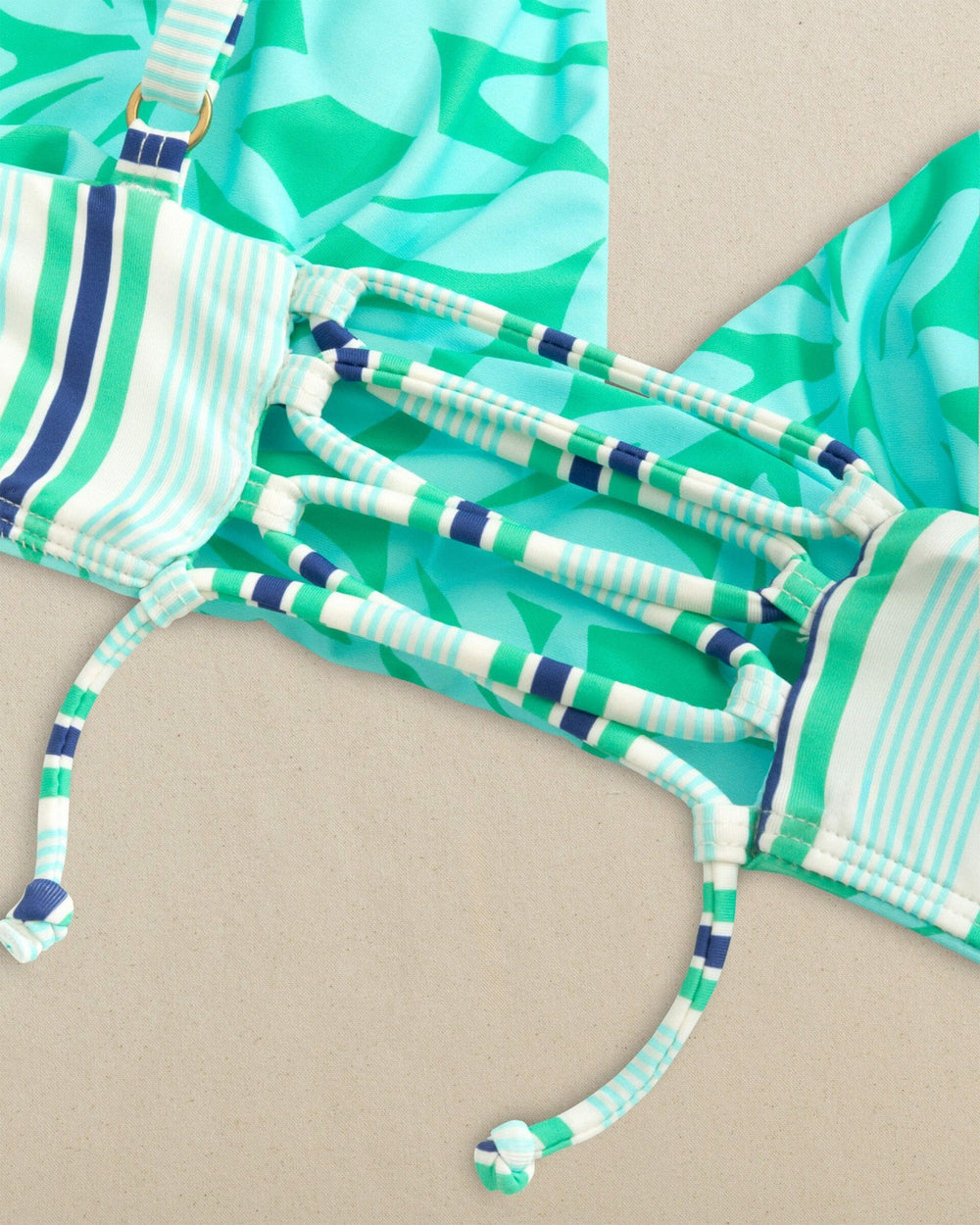 Reversible Tropical Stripe Banded Bikini Top Southern Tide Limited Offer