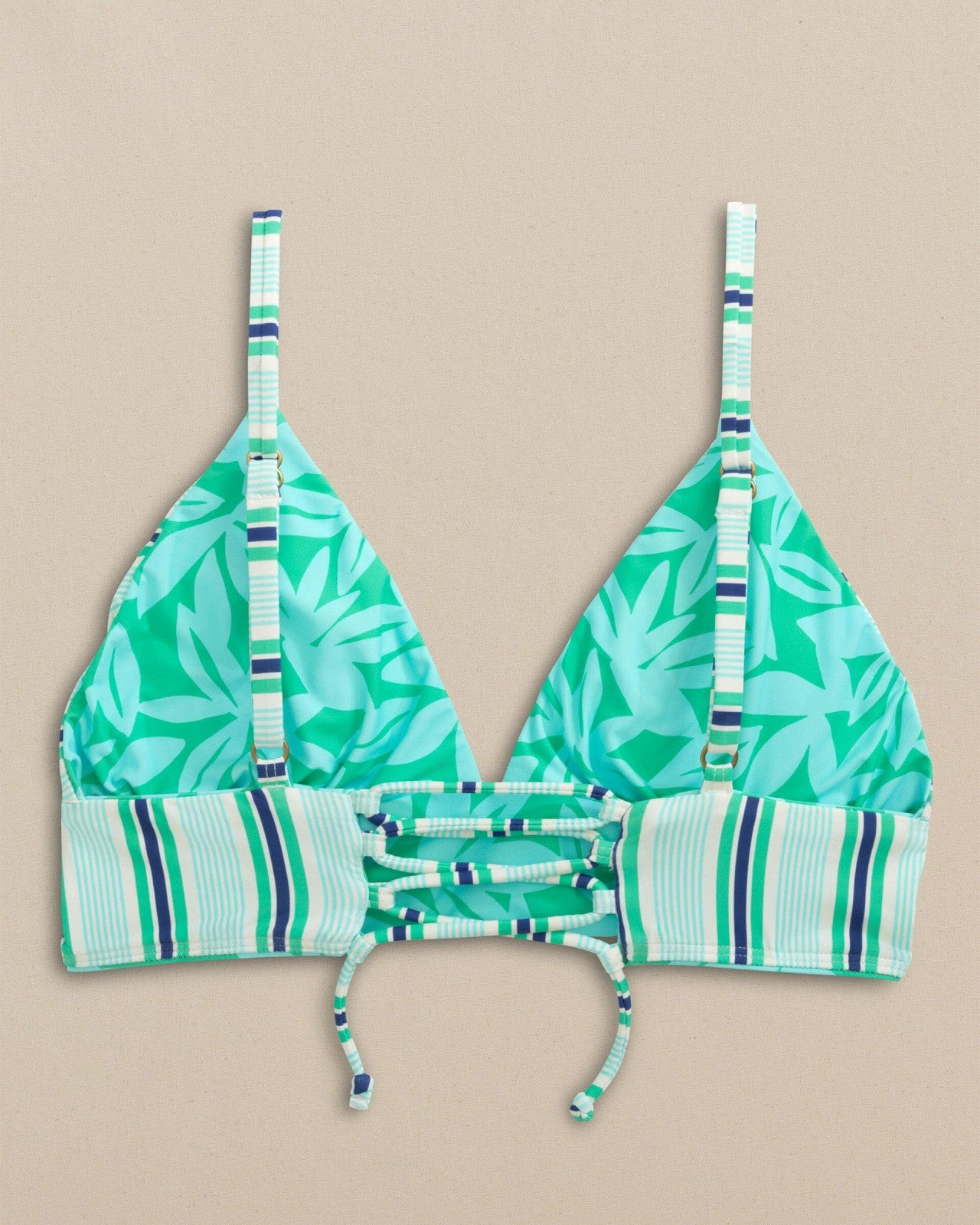 Reversible Tropical Stripe Banded Bikini Top Southern Tide Limited Offer