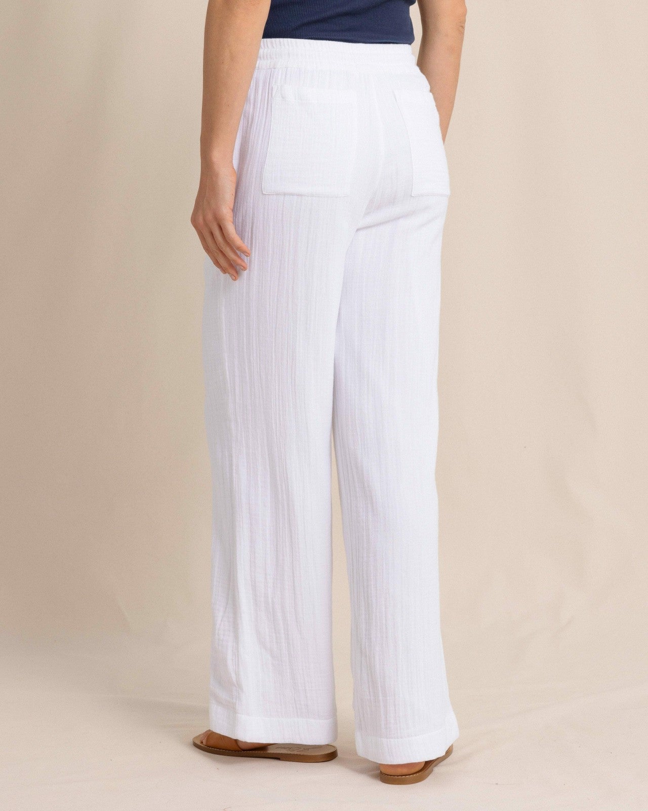 Laken Wide Leg Pant - Classic White Southern Tide Special Offer