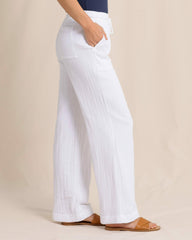 Laken Wide Leg Pant - Classic White Southern Tide Special Offer