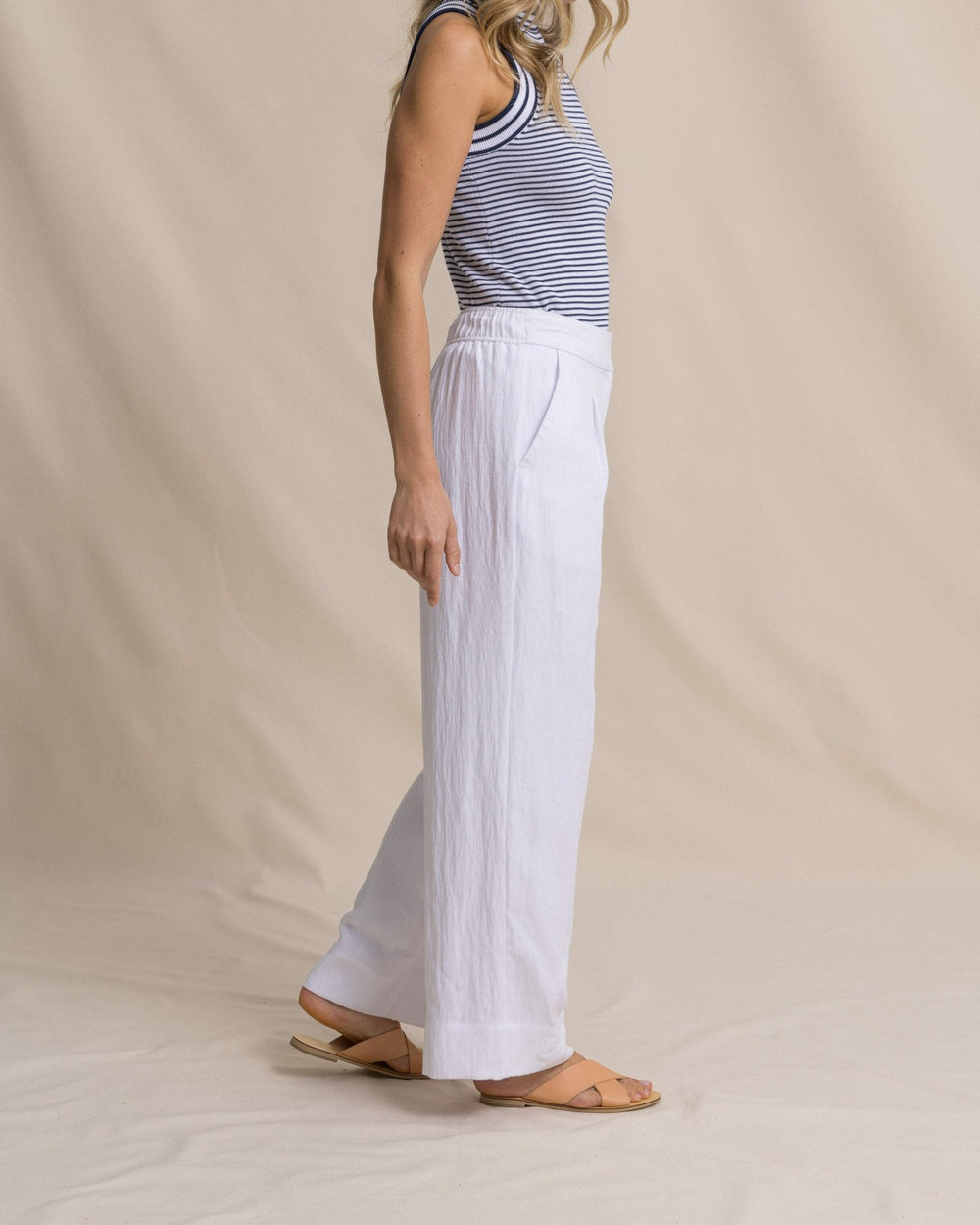 Addilyn Belted Wide Leg Pants Southern Tide Discounted
