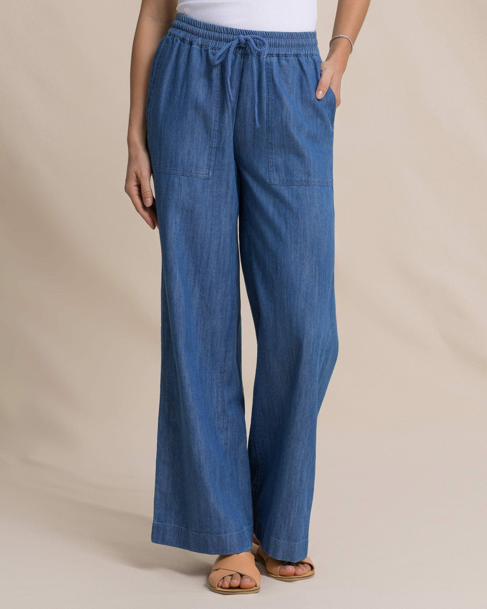 Laken Denim Wide Leg Pant Southern Tide Outlets