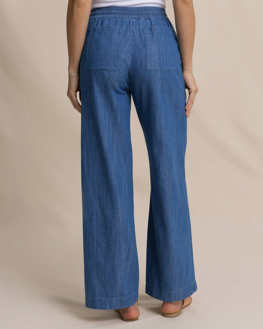 Laken Denim Wide Leg Pant Southern Tide Outlets
