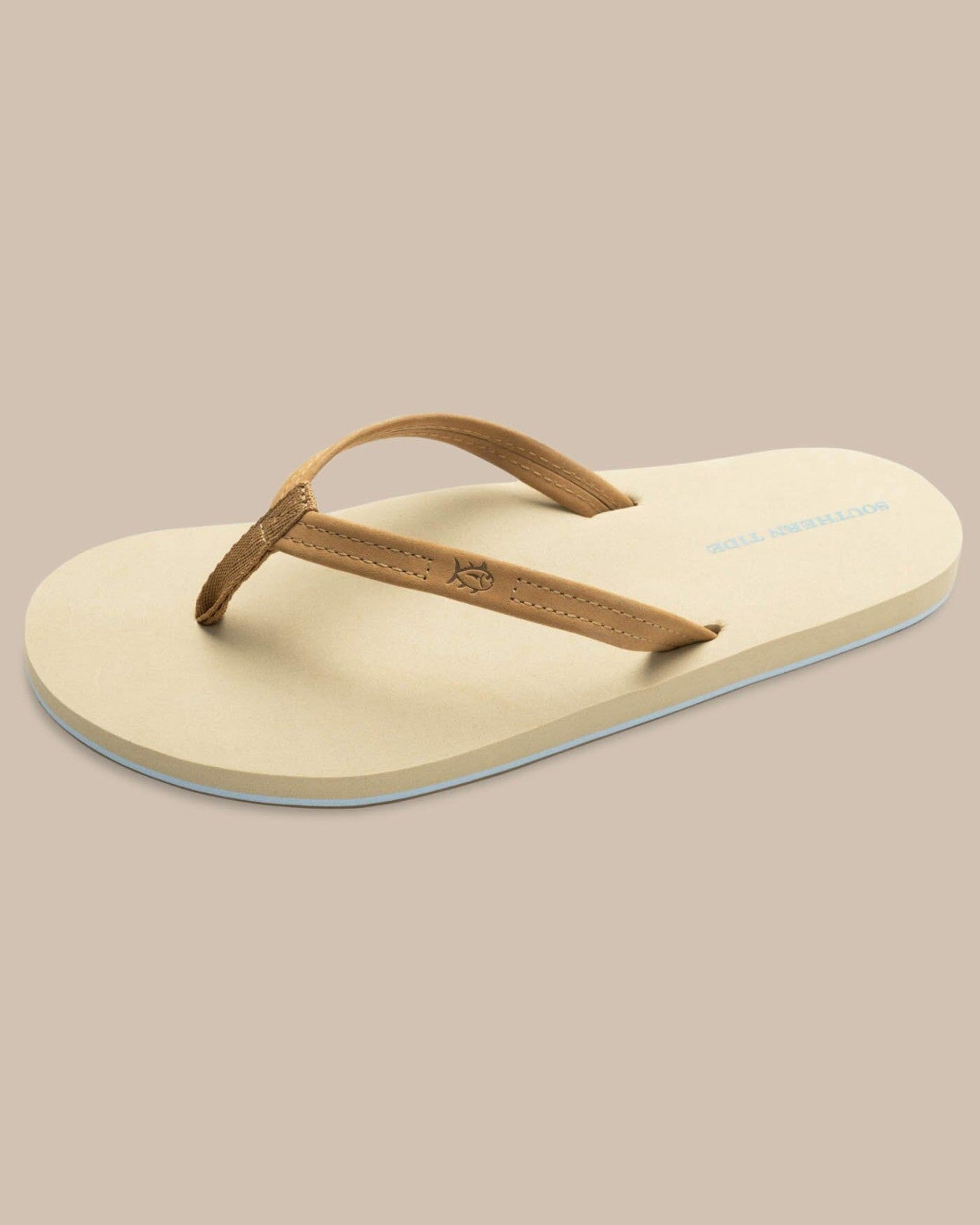 Brown Leather Flip Flops Southern Tide Exclusive Deal