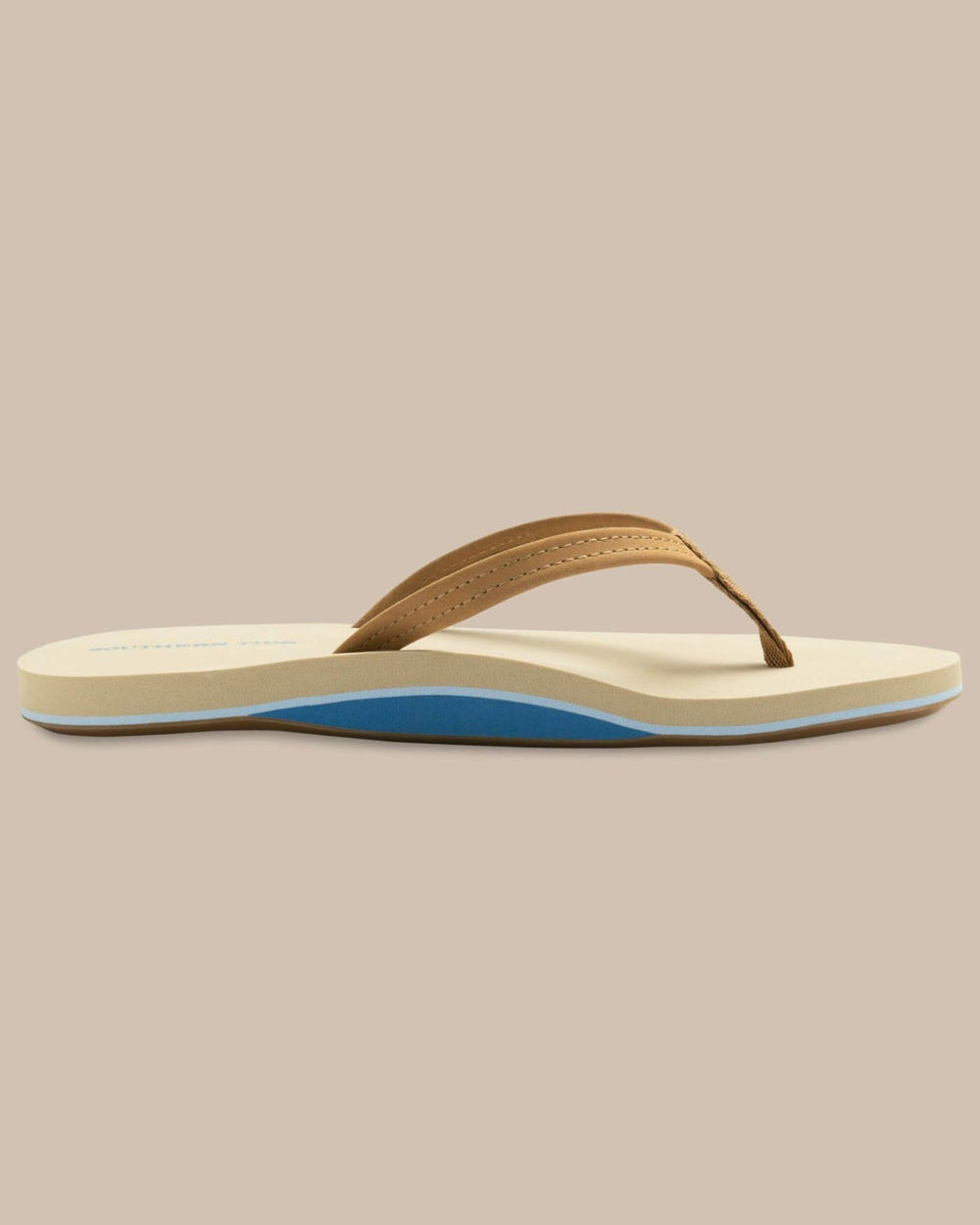 Brown Leather Flip Flops Southern Tide Exclusive Deal