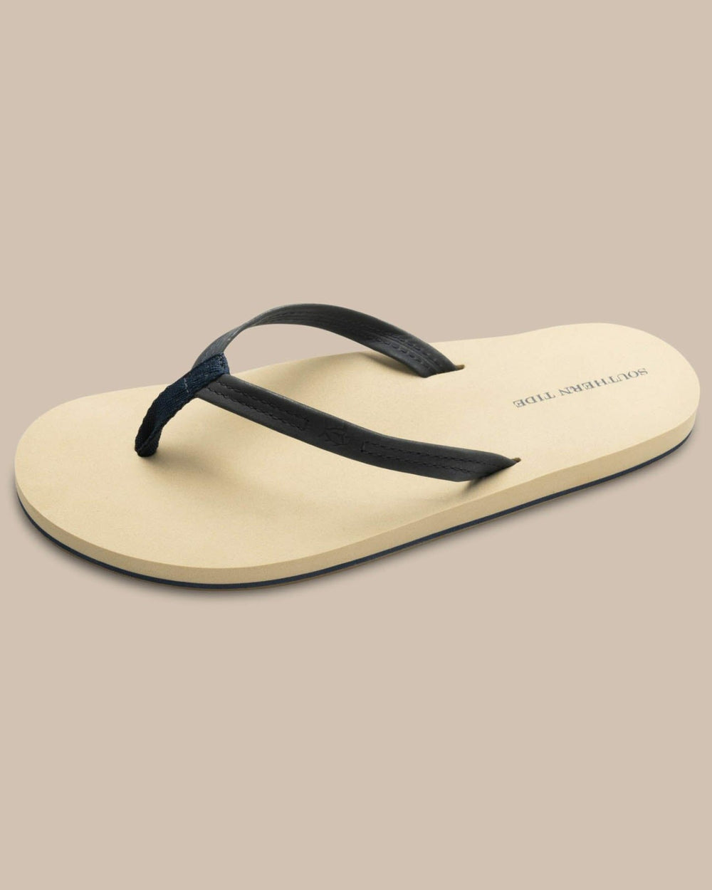 Navy Leather Flip Flops Southern Tide Value Deal