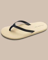 Navy Leather Flip Flops Southern Tide Value Deal