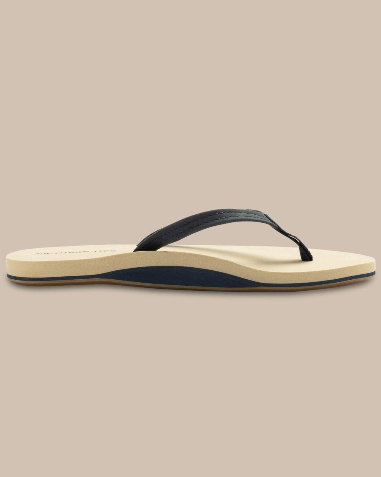 Navy Leather Flip Flops Southern Tide Value Deal
