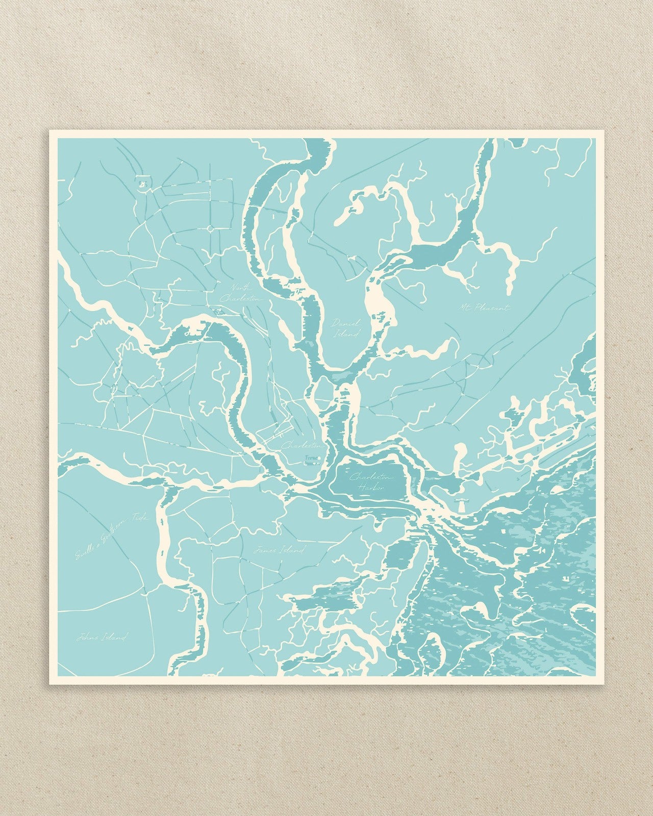 Southern Tide x Swells - Aerial Map Scarf Southern Tide On Sale