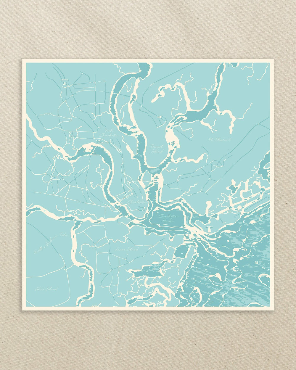 Southern Tide x Swells - Aerial Map Scarf Southern Tide On Sale