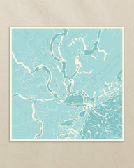 Southern Tide x Swells - Aerial Map Scarf Southern Tide On Sale