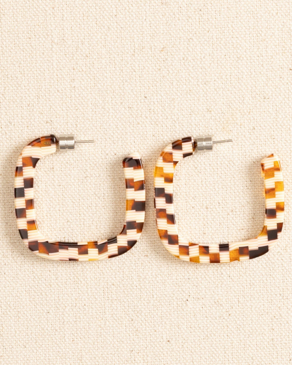 Midi Square Hoop Earrings Southern Tide Hot Deal