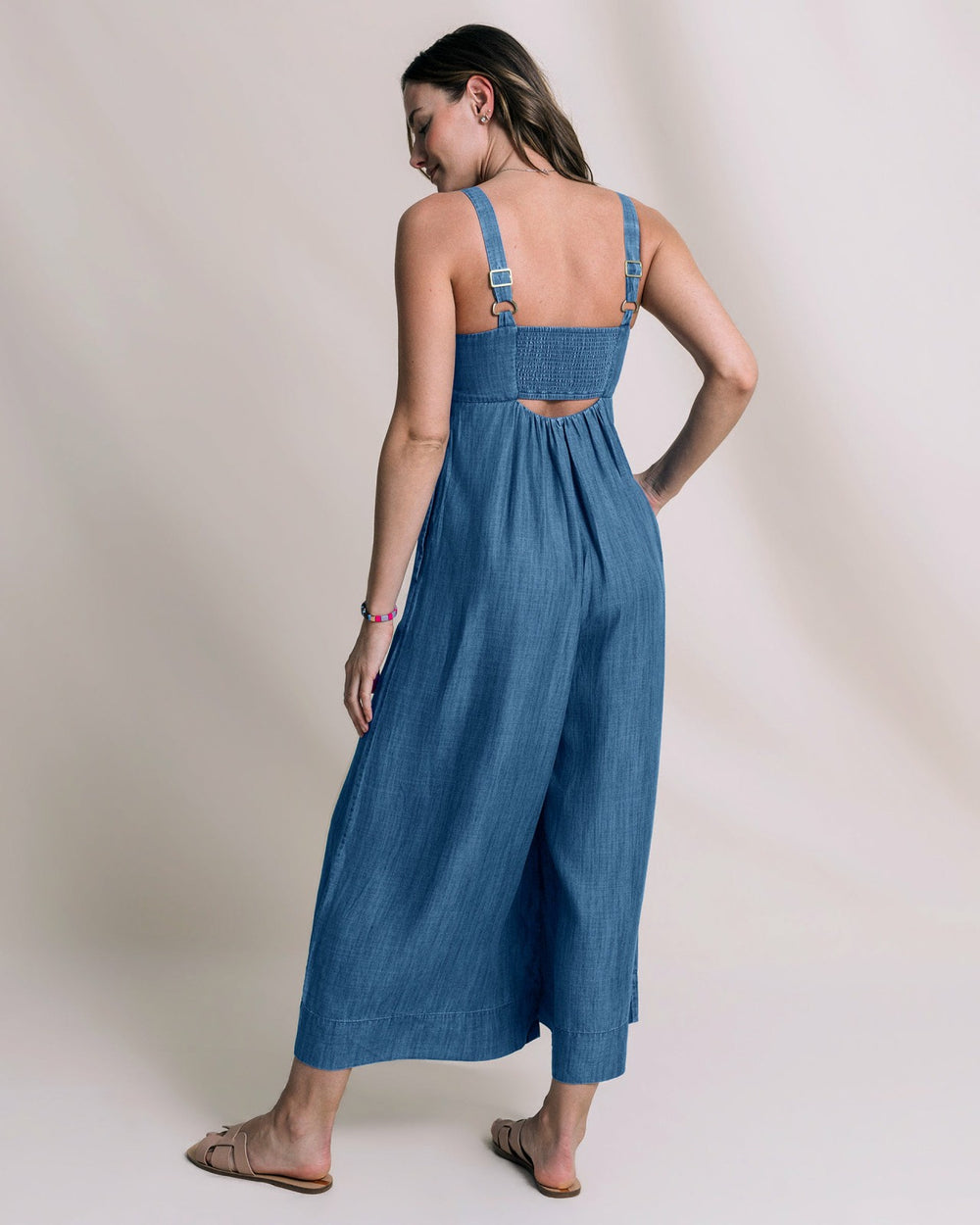 Nina Denim Jumpsuit Southern Tide Savings