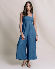 Nina Denim Jumpsuit Southern Tide Savings