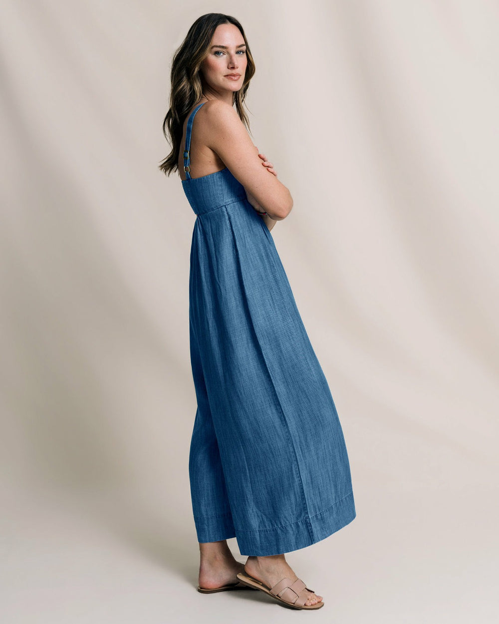 Nina Denim Jumpsuit Southern Tide Savings
