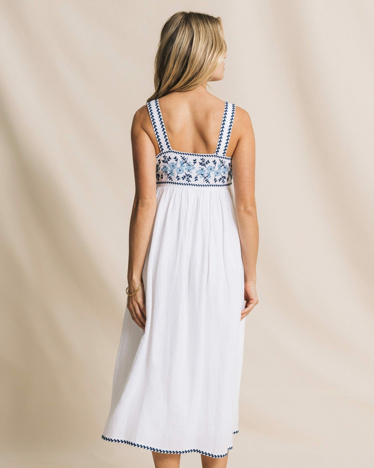 Erilyn Embroidered Midi Dress Southern Tide Outlets