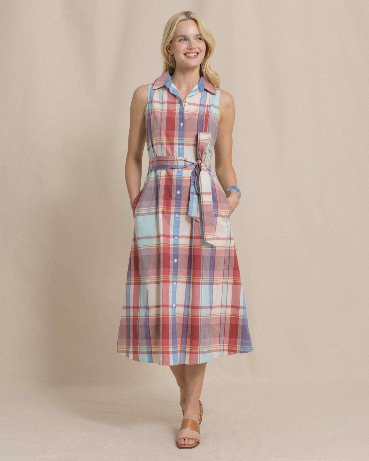 Whitley Madras Midi Dress Southern Tide Exclusive Deal