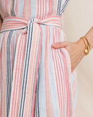 Tinley Striped Belted Midi Shirtdress Southern Tide Savings