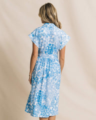 Tinley Printed Belted Midi Shirtdress Southern Tide Outlets